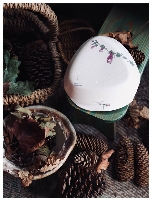 The Thistles Triangular Dish - Found in the Forest