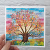 Tree of Life Greetings Card, for Birthday, Wedding or Any Occasion