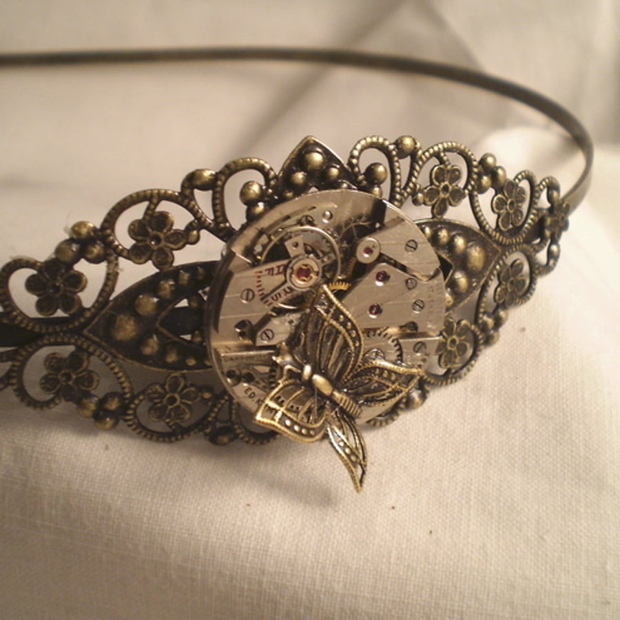 Steampunk Butterfly Headband