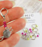 Split Ring Stitch Markers - Pink and Lime Increase & Decrease Stitch Markers for - Image 3