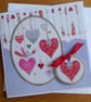 Love Hearts Card - Anniversary, Engagement, Wedding, Valentines - Image 1