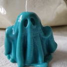 Teal Soy Wax Ghost Scented Candle 