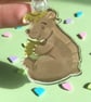 Bear and acorn acrylic keyring  - Image 5
