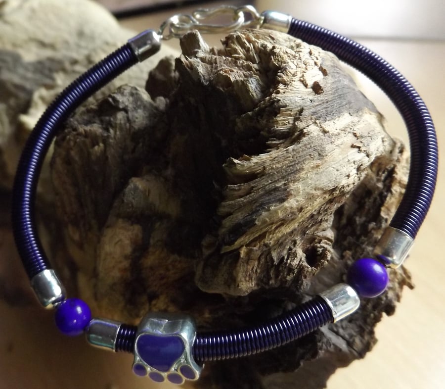 Purple Gizmo coiled bracelet