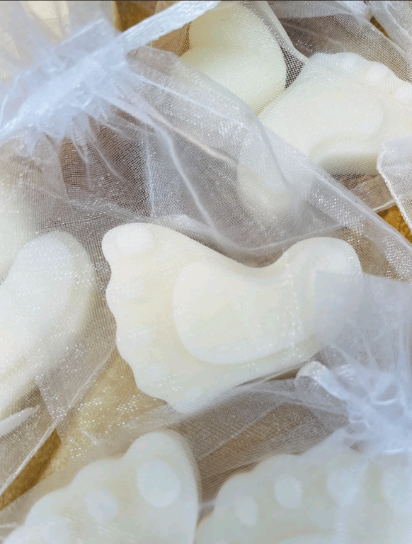 Handmade to order Baby Feet Wax Melts gifts For Her baby Shower Favour