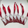 Fused glass santa