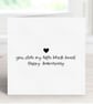 Spooky Anniversary Greeting Card, Alternative Partner Card. - Image 1