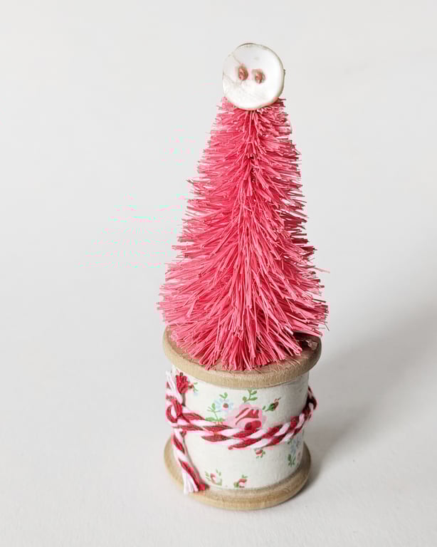 Vintage Bobbin Christmas Tree Decoration