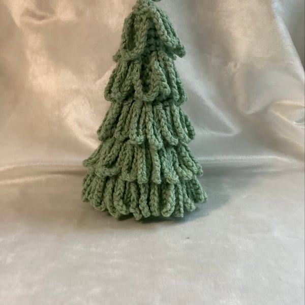 Crochet Christmas Tree, green tree, Christmas decoration. 