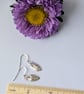 .999 Fine Silver Leaf Drop Earrings - Image 10