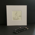 Original hare drawing 
