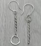 Mismatched Silver Drop Earrings - Image 3