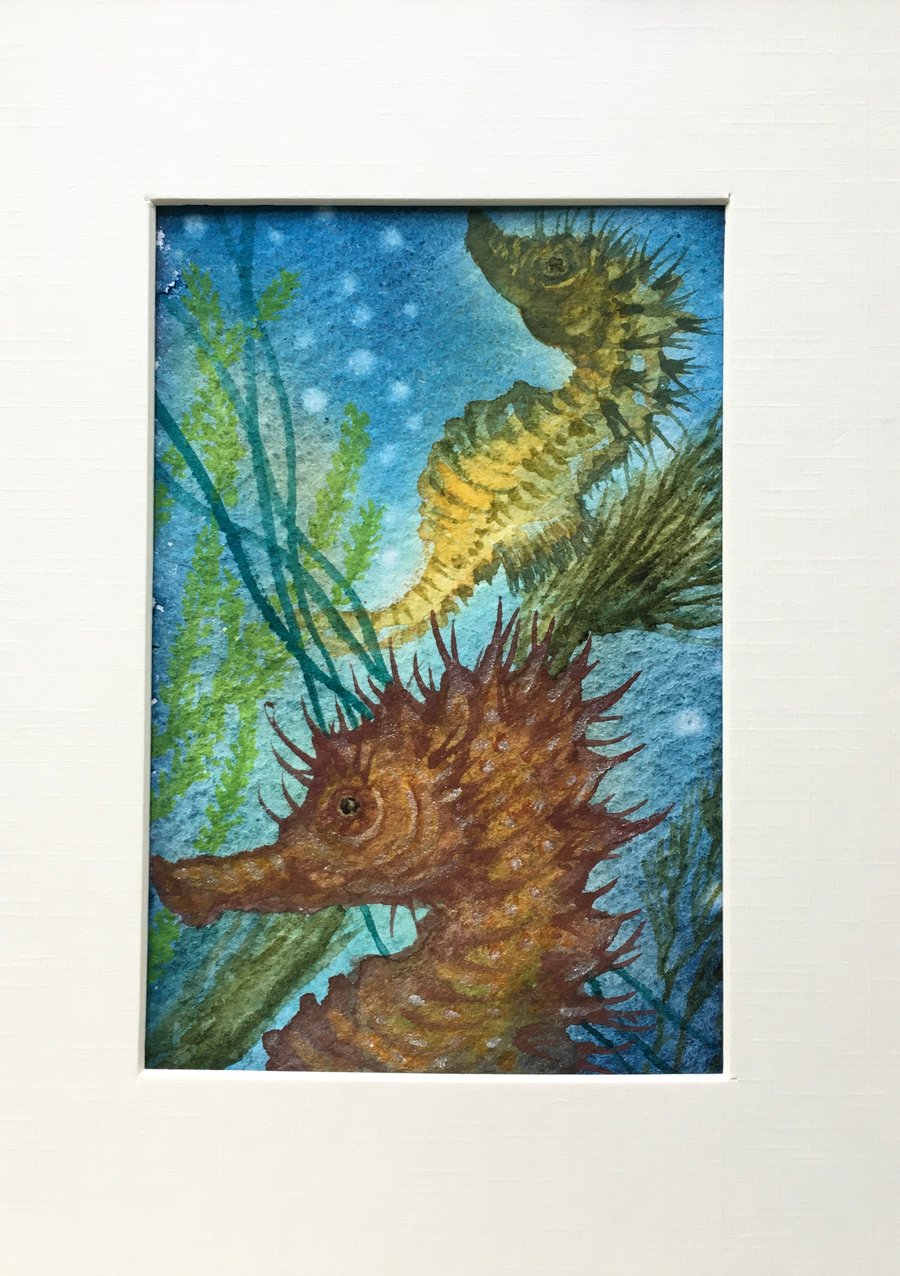 ‘Bronze Seahorse’ original art 