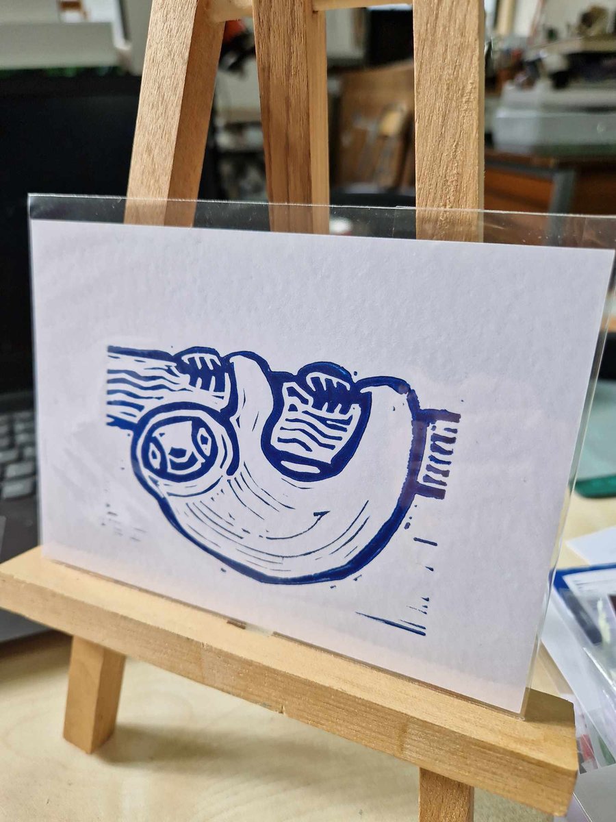 Exhibition postcard. Hand printed. Number 89.