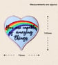 You Are Capable of Amazing Things Heart Hanger - Embroidered Decoration - Image 5