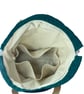 Extra Large drawstring knitting bag with dog print, multi pockets project bag - Image 8
