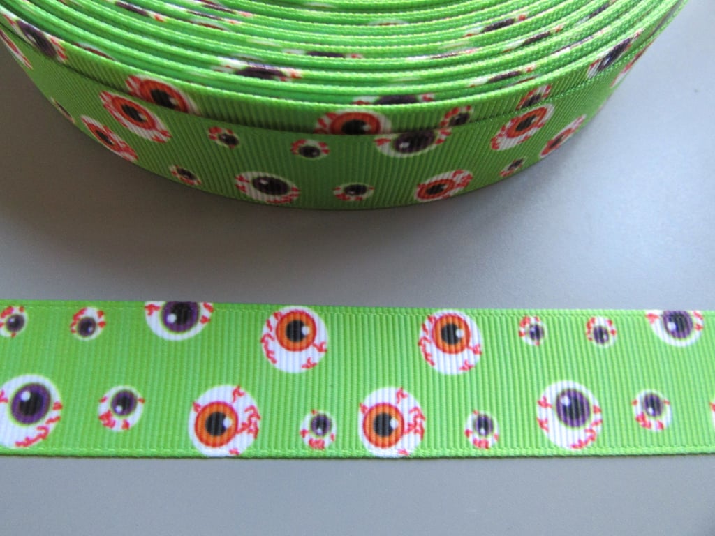 Eyeball 2.2cm Grosgrain Ribbon x 1 metre