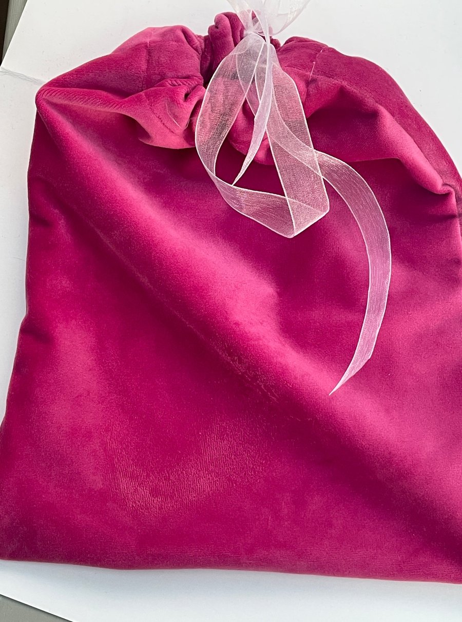Luxury velvet draw string gift or storage bag