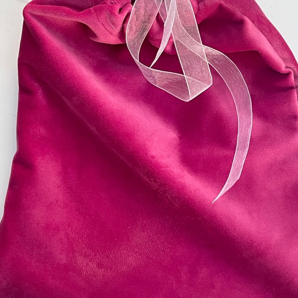 Luxury velvet draw string gift or storage bag