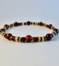 Tigers Eye & Shell Large Unisex Bracelet - Anniversary, Fathers Day Gift For Him - Image 2