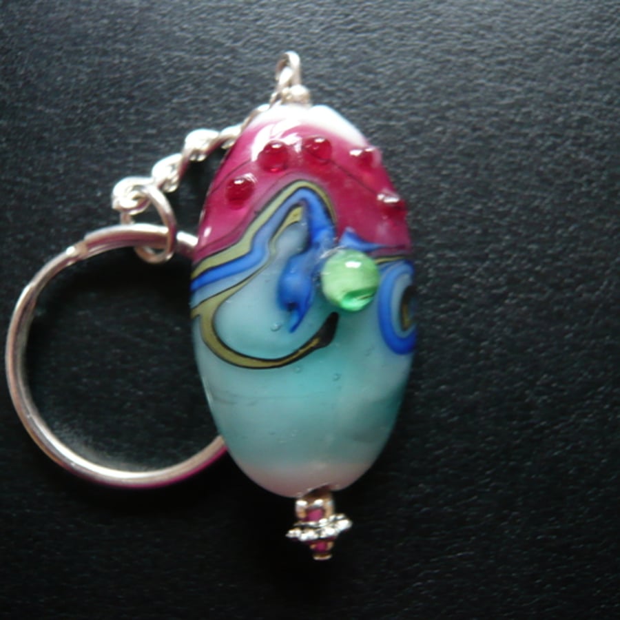  Glass Bead Key Ring