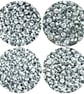 7mm Silver Acrylic Alphabet Beads, Flat Round Mixed & Single Letters - Image 5