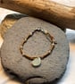 Bracelet - Seaglass, seed beads and agate