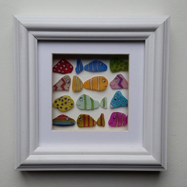 Stained Glass, Sea Glass Fish, Sea Glass Art