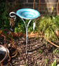 Reverse Scroll Birdbath Stand - Add your own bowl - Birdbath Frame for Glass Art - Image 4