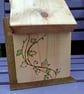 Wooden bird feeder handmade pyrography Ivy Cottage - Image 3