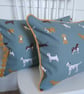 Sophie Allport Fetch Cushion  with Mustard  Pom poms - Image 5