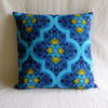 1970s vintage barkcloth cushion cover