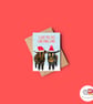 Goat Christmas Card, A6 Christmas Card, Cute Animal Christmas Card
