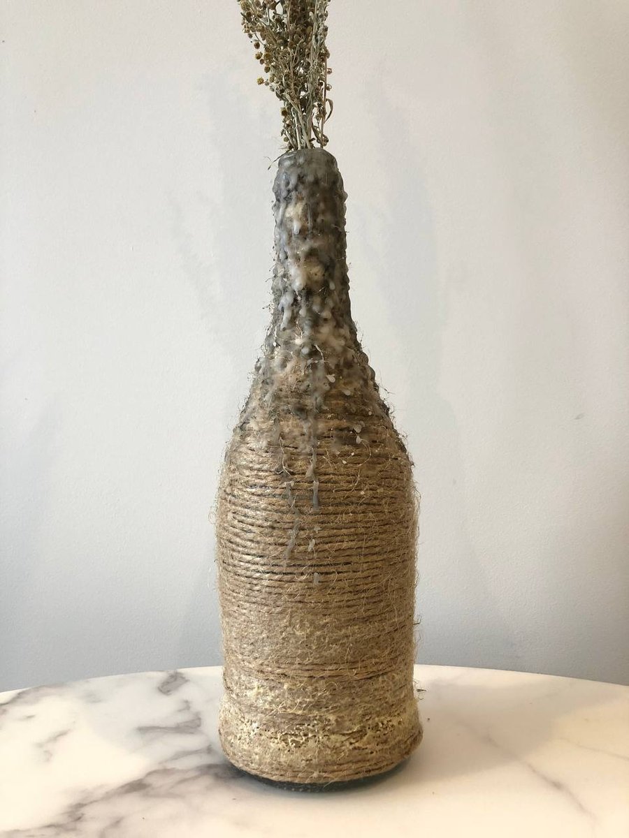 Handmade bottle-vase (29 cm)