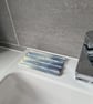 Large grey fused glass soap dish - Image 4