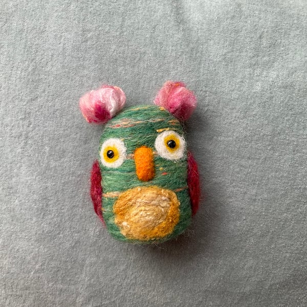 Cute colourful handmade owl