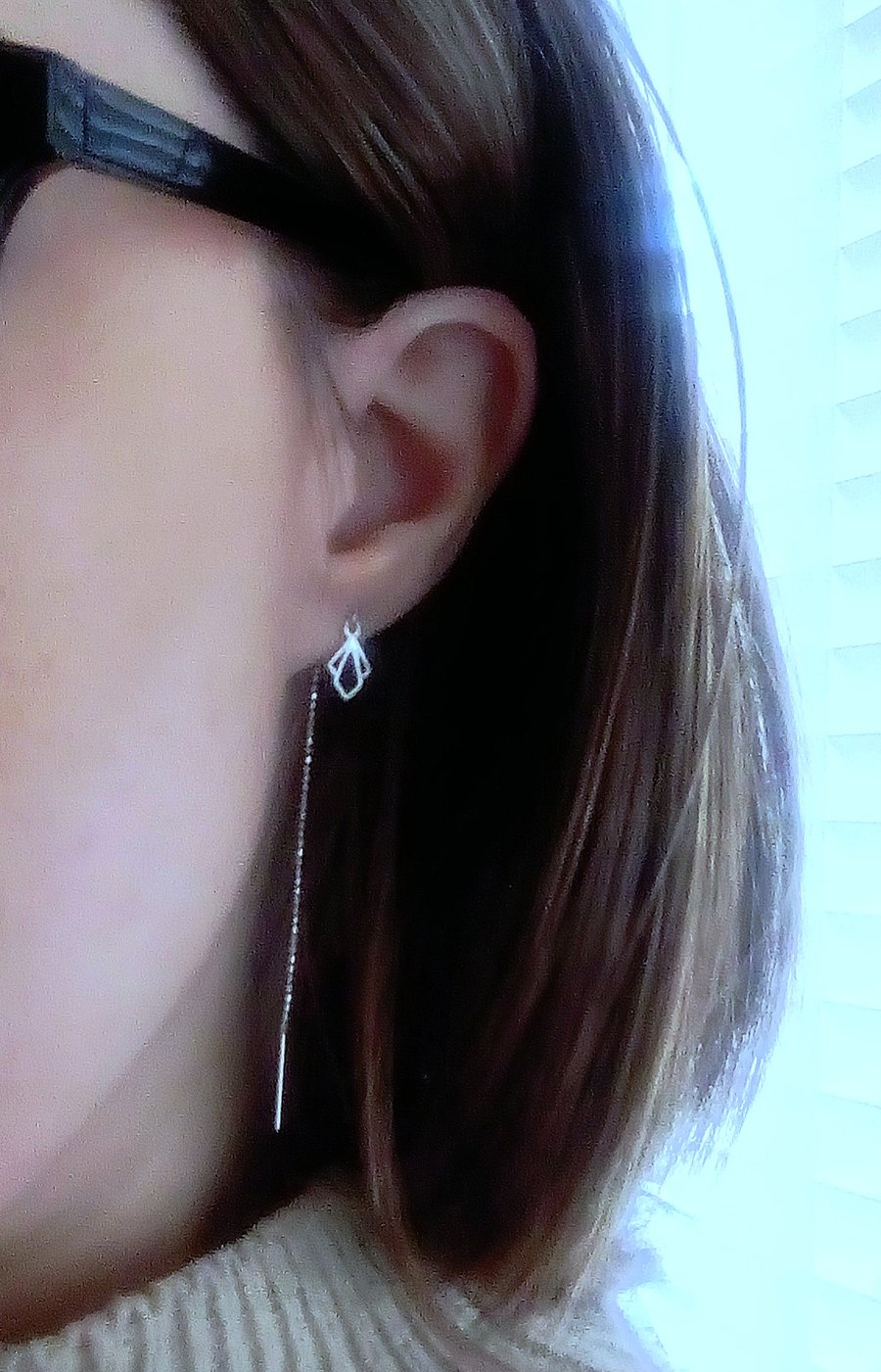 Sterling Silver Ear Threader Earrings