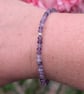 Faceted amethyst stretch bracelet, February birthday - Image 4