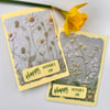 Happy Mother’s Day cards, spring yellow 3D embossed flowers art cards 