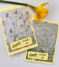 Happy Mother’s Day cards, spring yellow 3D embossed flowers art cards 