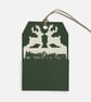 Handmade Christmas Gift Tags, Slide In Message Tags, Green Set of 4 - Image 7