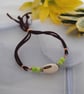 Green agate & seed pod friendship bracelet - Image 5