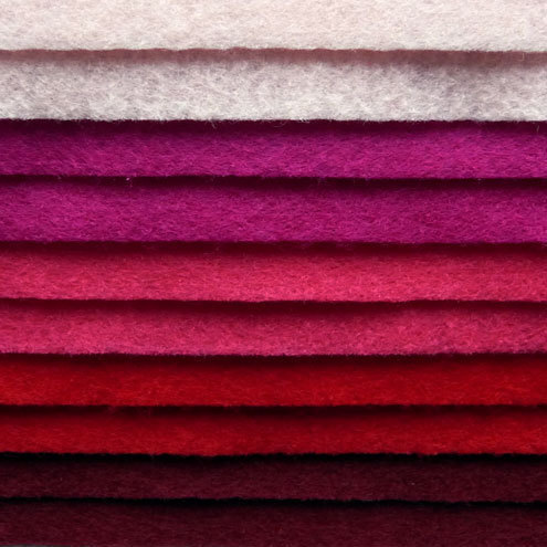 Valentines Recycled Felt Sheets