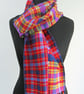 Red tartan scarf - Image 3