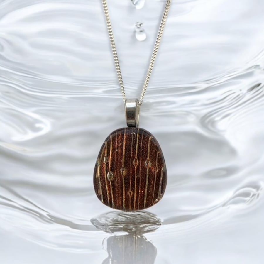 Dichroic Glass Pendant 