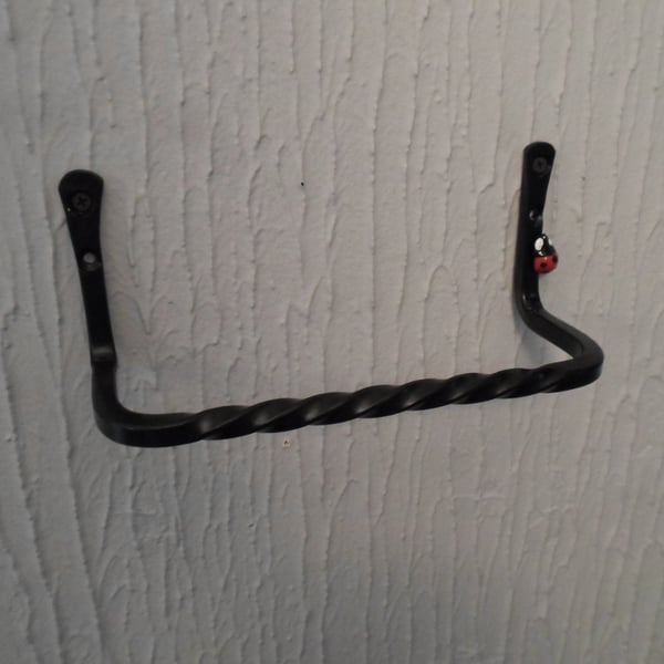 Metal Ladybird Towel Rail .........................Wrought Iron (Forged Steel) 