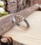 Handmade Personalised Silver Luna Wedding Rings - Image 2