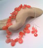 Raspberry Quartz Drop Bead and Chip Necklace and Earrings, Gift for Her - Image 5