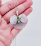 Pressed Real Pansy Pendant Necklace - Image 4