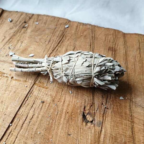 Dried White Sage Smudge Stick Small